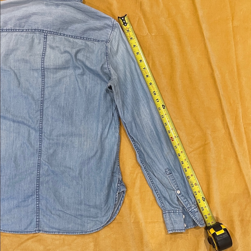 J. Crew Light Blue Denim Button Down Shirt - Picture 10 of 10